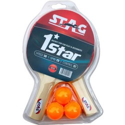 Ракетка для настольного тенниса Stag Stag Stag One Star Play Set Two Bats