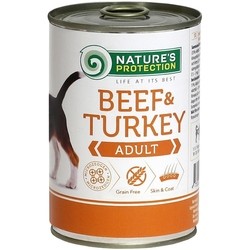 Корм для собак Natures Protection Adult Canned Beef/Turkey 0.4 kg