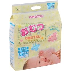 Подгузники Omutsu Diapers NB / 90 pcs