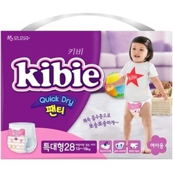 Подгузники Kibie Quick Dry Pants Girl XL / 28 pcs