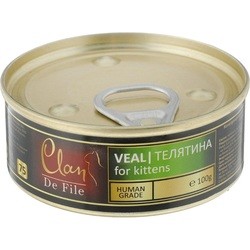 Корм для кошек Clan De File Kitten Canned with Veal 0.1 kg