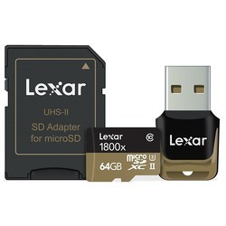 Карта памяти Lexar Professional 1800x microSDXC UHS-II 64Gb