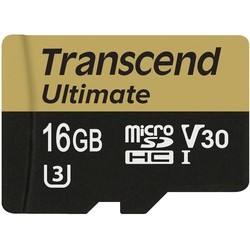 Карта памяти Transcend Ultimate V30 microSDHC Class 10 UHS-I U3 16Gb