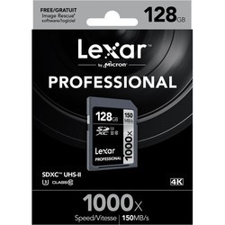 Карта памяти Lexar Professional 1000x SDXC UHS-II 64Gb