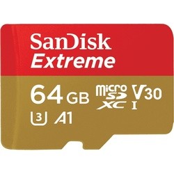 Карта памяти SanDisk Extreme V30 A1 microSDXC UHS-I U3 64Gb