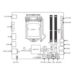 Материнская плата Gigabyte GA-H110MSTX-HD3 rev. 1.0