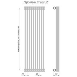 Радиатор отопления KZTO Paralleli V1 Shag 25 (300/27)