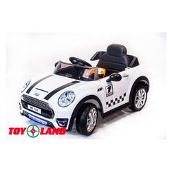 Детский электромобиль Toy Land Mini Cooper (белый)