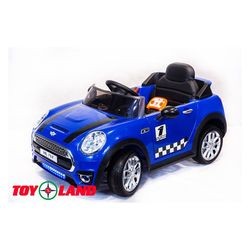 Детский электромобиль Toy Land Mini Cooper (синий)