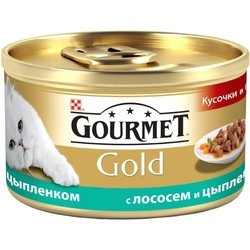 Корм для кошек Gourmet Packaging Gold Canned with Salmon/Chicken 0.085 kg