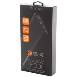Powerbank аккумулятор Qumo PowerAid QC 3.0 26000