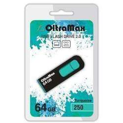 USB Flash (флешка) OltraMax 250 64Gb (бирюзовый)