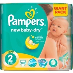 Подгузники Pampers New Baby-Dry 2 / 108 pcs