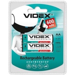 Аккумуляторная батарейка Videx 2xAA 600 mAh