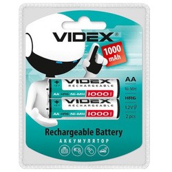 Аккумуляторная батарейка Videx 2xAA 1000 mAh