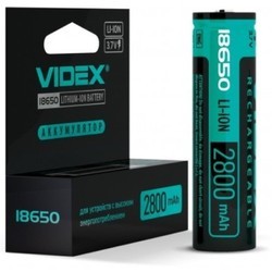 Аккумуляторная батарейка Videx 1x18650-P 2800 mAh