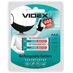 Аккумуляторная батарейка Videx 2xAAA 600 mAh