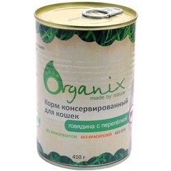 Корм для кошек ORGANIX Adult Cat Canned with Beef/Quail 0.410 kg