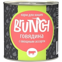 Корм для кошек Brunch Adult Canned with Beef/Vegetable 0.24 kg