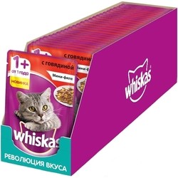 Корм для кошек Whiskas Adult Packaging Mini Fillet Beef 0.085 kg
