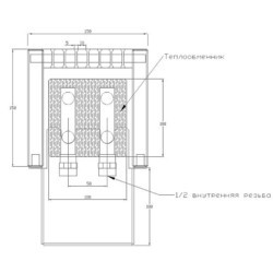 Радиатор отопления iTermic ITF (130/1100/130)