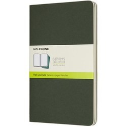 Блокноты Moleskine Set of 3 Plain Cahier Journals Large Green