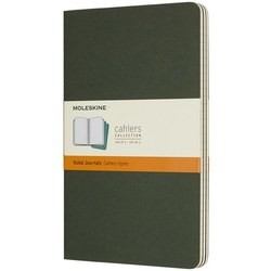 Блокноты Moleskine Set of 3 Ruled Cahier Journals Large Green