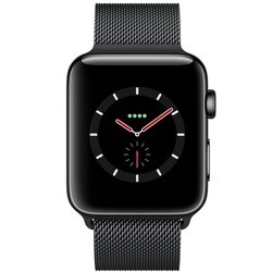 Носимый гаджет Apple Watch 3 42 mm Cellular (черный)