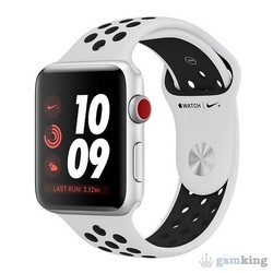 Носимый гаджет Apple Watch 3 Aluminum 38 mm Cellular (серебристый)