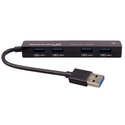 Картридер/USB-хаб Grand-X GH-408