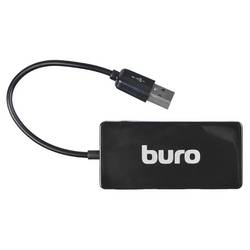 Картридер/USB-хаб Buro BU-HUB4-U2.0-Slim