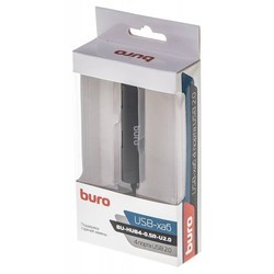 Картридер/USB-хаб Buro BU-HUB4-0.5R-U2.0