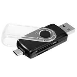 Картридер/USB-хаб Ginzzu GR-589UB