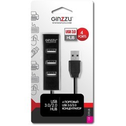 Картридер/USB-хаб Ginzzu GR-339UB