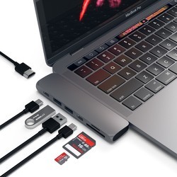 Картридер/USB-хаб Satechi Aluminum Type-C Pro Hub (серебристый)