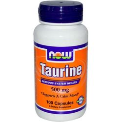 Аминокислоты Now Taurine 500 mg 100 cap
