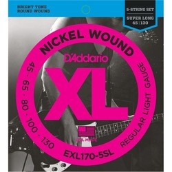 Струны DAddario XL Nickel Wound Bass 5-String SL 45-130