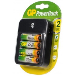 Зарядка аккумуляторных батареек GP PB550 + 4xAA 2500 mAh
