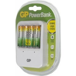 Зарядка аккумуляторных батареек GP PB420 + 4xAA 1300 mAh