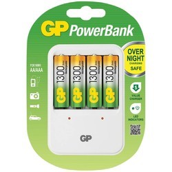 Зарядка аккумуляторных батареек GP PB420 + 4xAA 1300 mAh