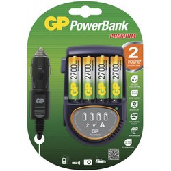Зарядка аккумуляторных батареек GP PB50 + 4xAA 2700 mAh