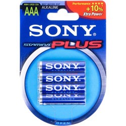 Аккумуляторная батарейка Sony Stamina Plus 4xAAA