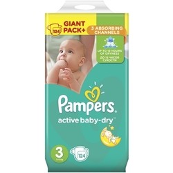 Подгузники Pampers Active Baby-Dry 3 / 124 pcs