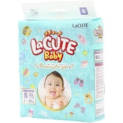 Подгузники LaCute Baby Premium Air Soft S / 82 pcs