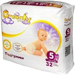 Подгузники Greenty Premium Diapers 5 / 32 pcs