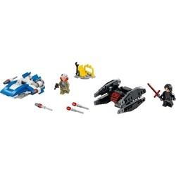 Конструктор Lego A-Wing vs. TIE Silencer Microfighters 75196
