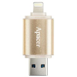 USB Flash (флешка) Apacer AH190 128Gb (розовый)