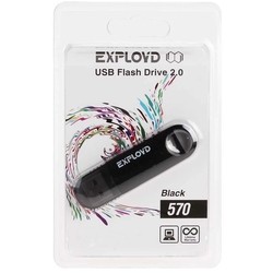 USB Flash (флешка) EXPLOYD 570 4Gb (синий)