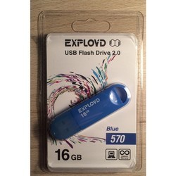 USB Flash (флешка) EXPLOYD 570 4Gb (красный)