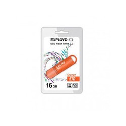 USB Flash (флешка) EXPLOYD 570 16Gb (оранжевый)